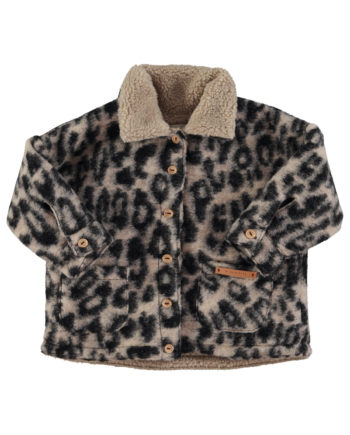 PIUPIUCHICK | Jacket | Ecru w/ animal print