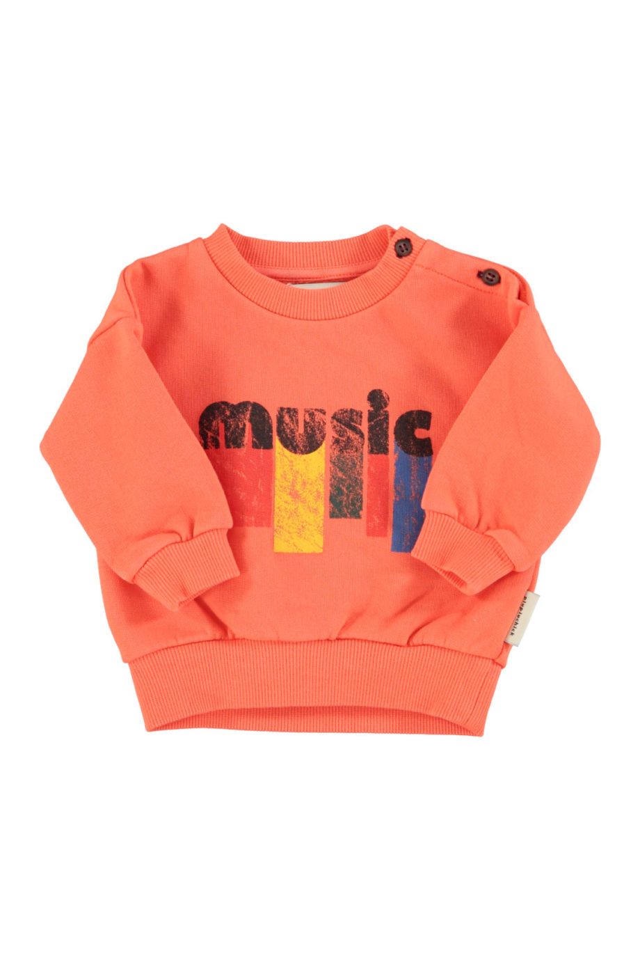 PIUPIUCHICK BABY | Sweatshirt | Orange w/ "music" print