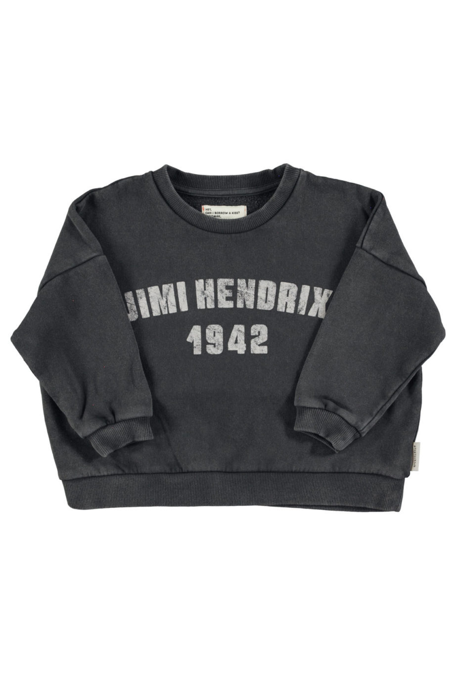 PIUPIUCHICK | Sweatshirt |Faded black w/ "Jimi Hendrix" print