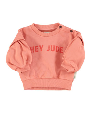 PIUPIUCHICK | Sweatshirt | Pink w/ "hey jude" print