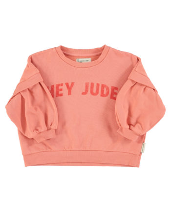 PIUPIUCHICK BABY | Sweatshirt | Pink w/ "hey jude" print