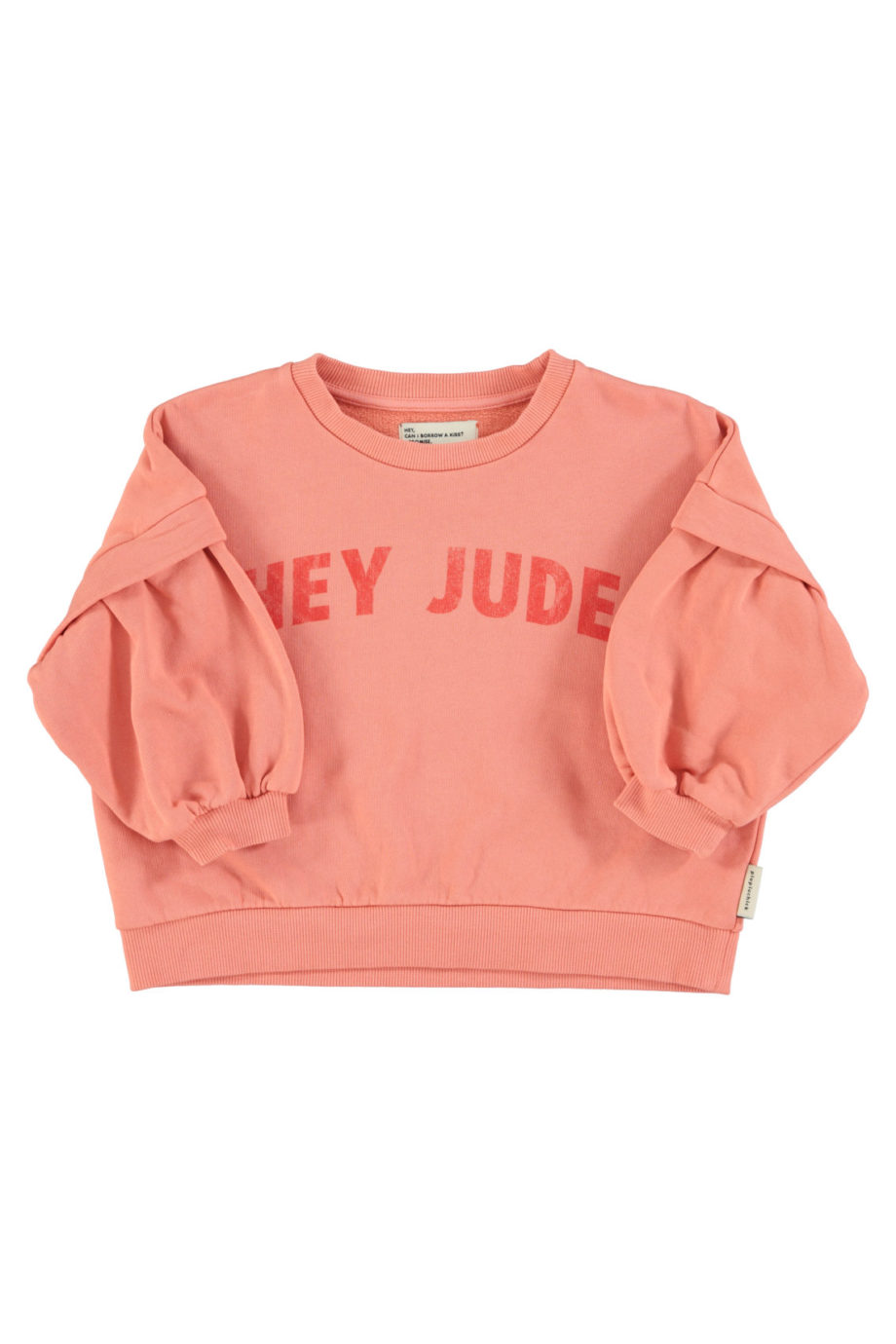 PIUPIUCHICK BABY | Sweatshirt | Pink w/ "hey jude" print