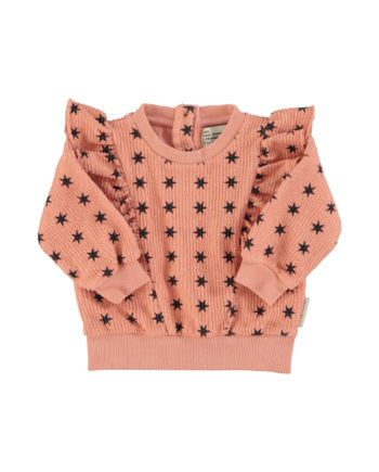 PIUPIUCHICK BABY | Sweatshirt | Pink w/ black stars
