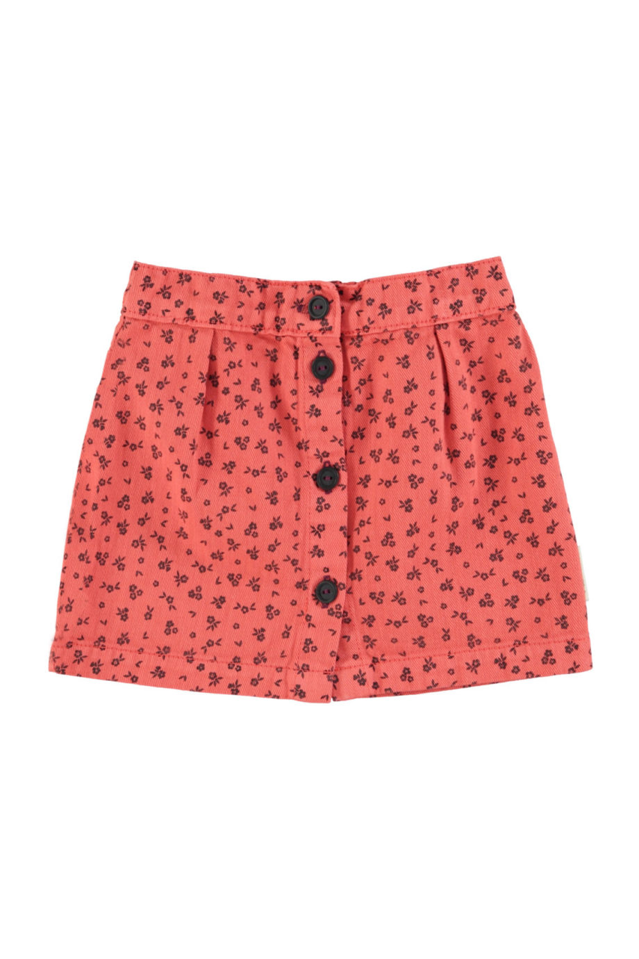 PIUPIUCHICK |  Short skirt | Raspberry w/ black flowers