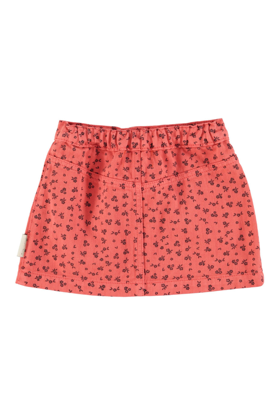 PIUPIUCHICK |  Short skirt | Raspberry w/ black flowers