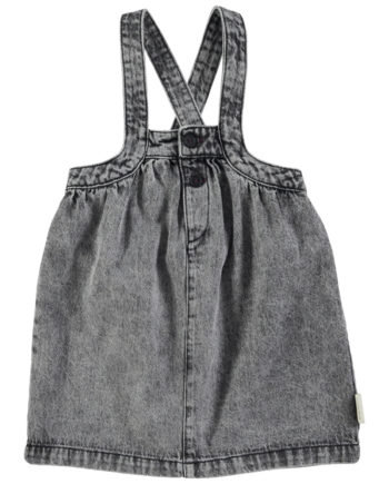 PIUPIUCHICK | Short dress w/ straps | Faded black denim