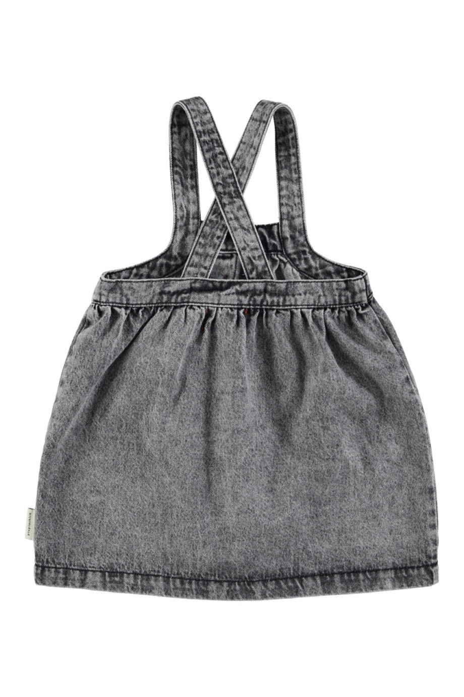 PIUPIUCHICK | Short dress w/ straps | Faded black denim