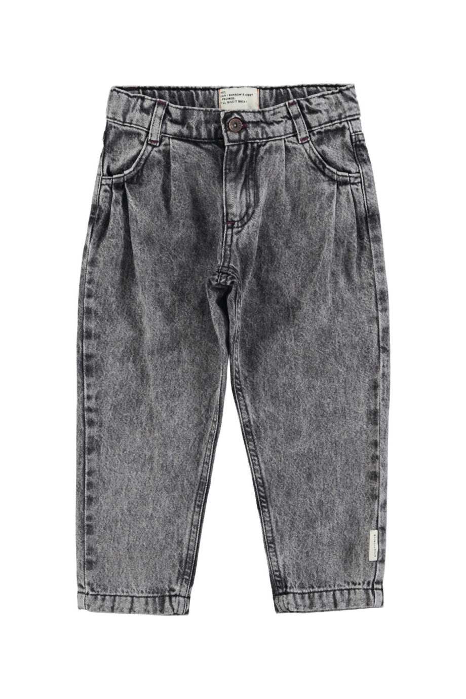 PIUPIUCHICK | Mom fit trousers | Washed black denim
