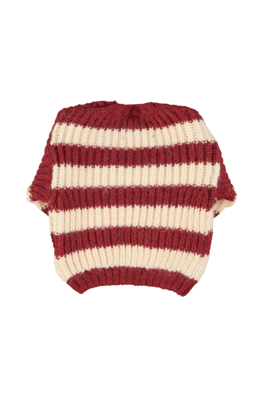 PIUPIUCHICK BABY | Knitted sweater | Bordeaux & light pink stripes