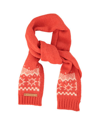 PIUPIUCHICK | Jacquard knitted scarf | Red