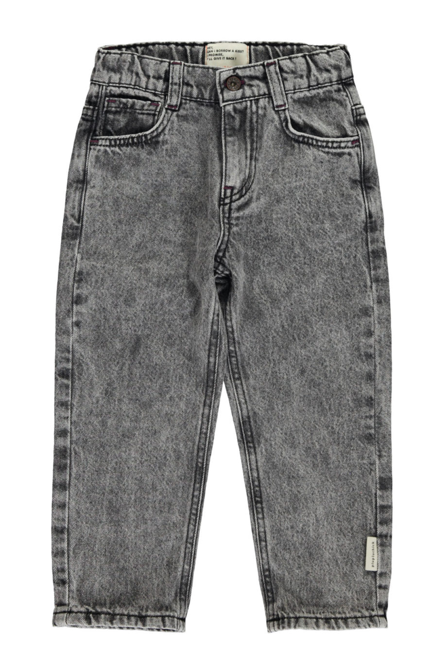 PIUPIUCHICK | Unisex trousers | Washed black denim