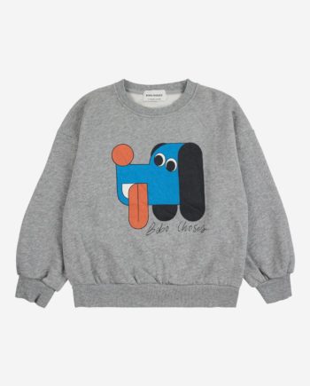 BOBO CHOSES |  Doggy Mate sweatshirt HEATHER GREY