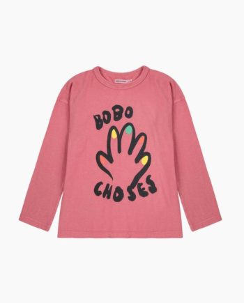 BOBO CHOSES | High Five T-shirt rose