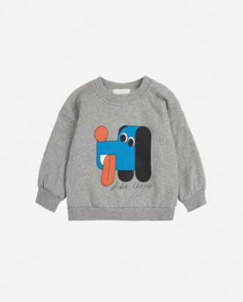 BOBO CHOSES BABY | Doggy Mate sweatshirt LIGHT GREY