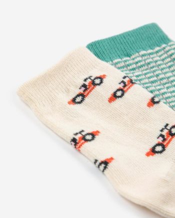 BOBO CHOSES BABY | Race Car all over short socks pack