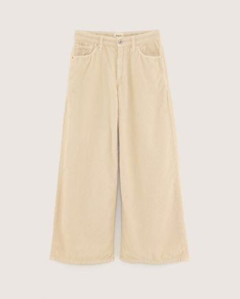 BELLEROSE | PANTALON KAE VELOURS CEMENT