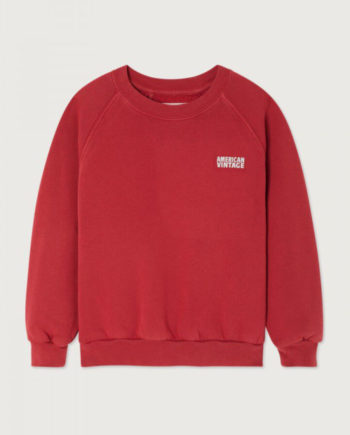 AMERICAN VINTAGE | Sweat enfant Izubird CERISE VINTAGE