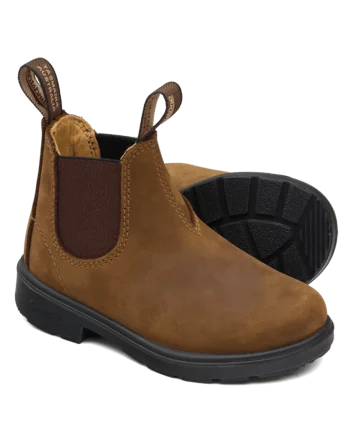 BLUNDSTONE KIDS | Kids boots nubuck - Crazy Horse Saddle Brown