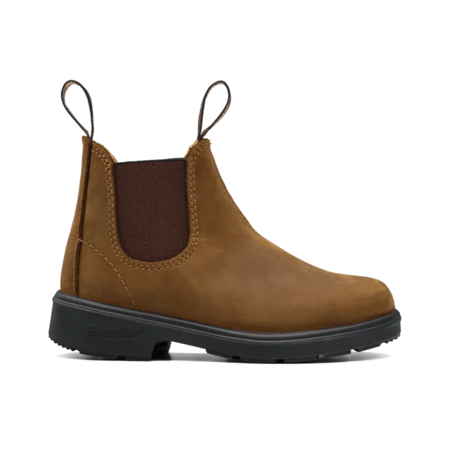 BLUNDSTONE KIDS | Kids boots nubuck - Crazy Horse Saddle Brown