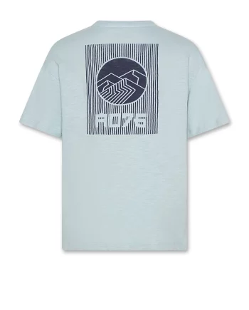 AO76 | SILAS t-shirt lines Blue Sky
