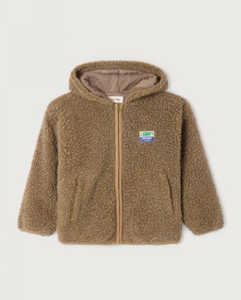AMERICAN VINTAGE | Veste enfant Hoktown capuche ML Muscade Chiné