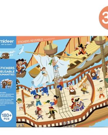 MIDEER |  AUTOCOLLANTS REUTILISABLES - EPOQUE MEDIEVALE - 180 PCS