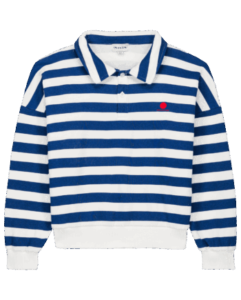 WE ARE KIDS |  SWEAT POLO BLUE STRIPES