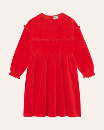 THE CAMPAMENTO | Red Velour Dress