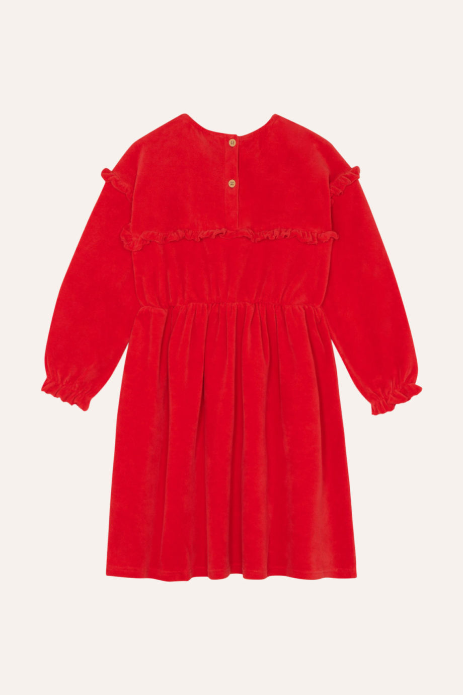 THE CAMPAMENTO | Red Velour Dress