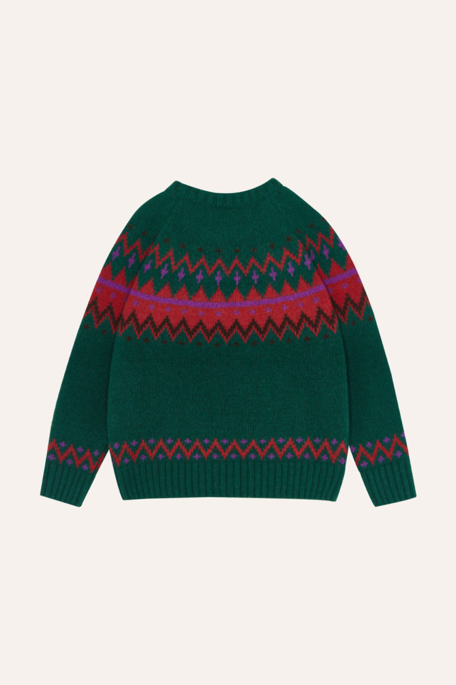 THE CAMPAMENTO | Zig Zag Green Jumper