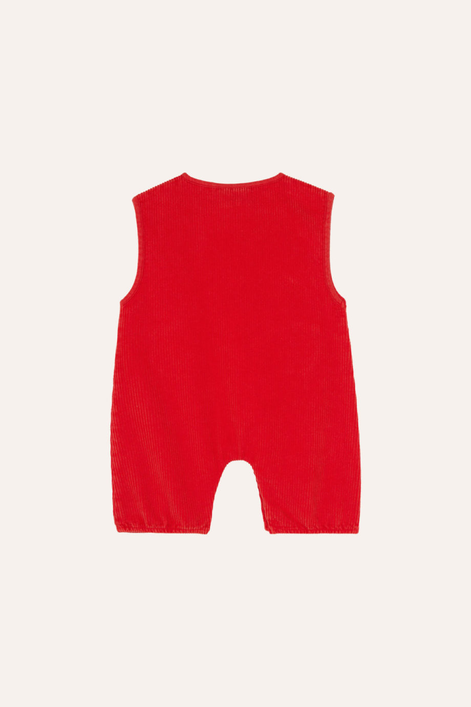 THE CAMPAMENTO BABY | Red Corduroy Baby Romper