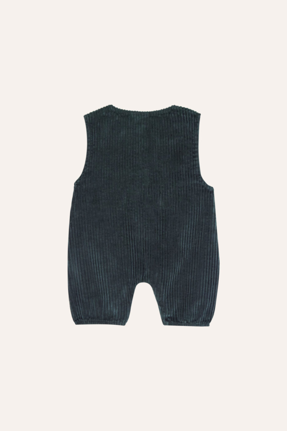 THE CAMPAMENTO BABY | Grey Corduroy Baby Romper