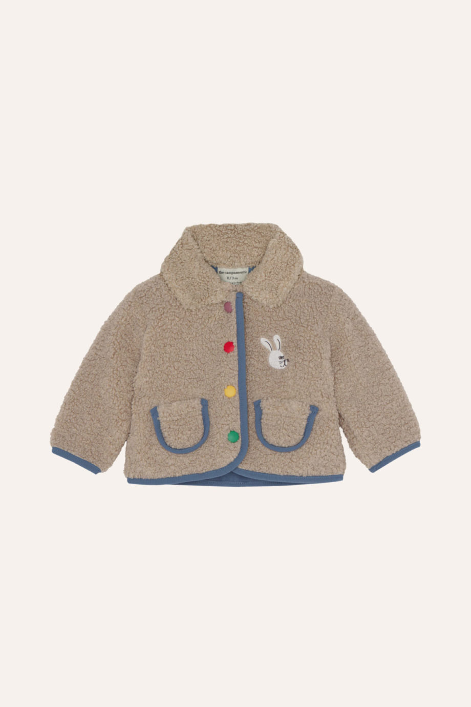 THE CAMPAMENTO BABY | Ecru Teddy Baby Jacket