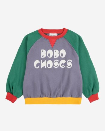 BOBO CHOSES | Bobo Choses color block ranglan sweatshirt