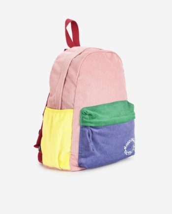 BOBO CHOSES | Tic Tac Toe color block corduroy school bag