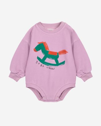 BOBO CHOSES BABY | Rocking Horse body sweatshirt LAVENDER