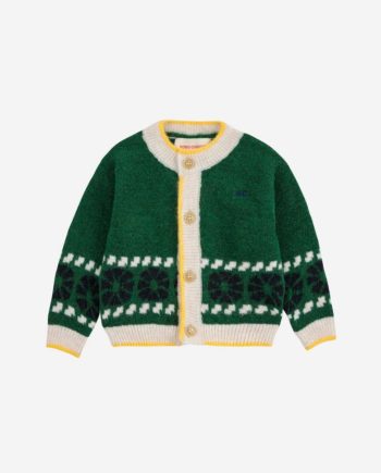BOBO CHOSES BABY | Kaleidoscope jacquard cardigan