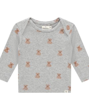 A TINY STORY | Baby t-shirt longsleeve Light Grey melange Beer