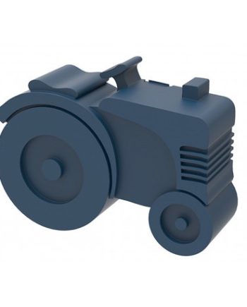 BLAFRE Lunch Box 2 compartiments - tracteur - Bleu marin
