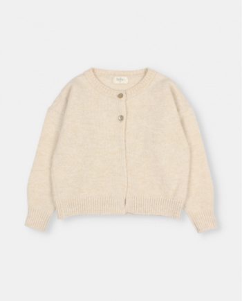 BÚHO | Lurex Cardigan Natural