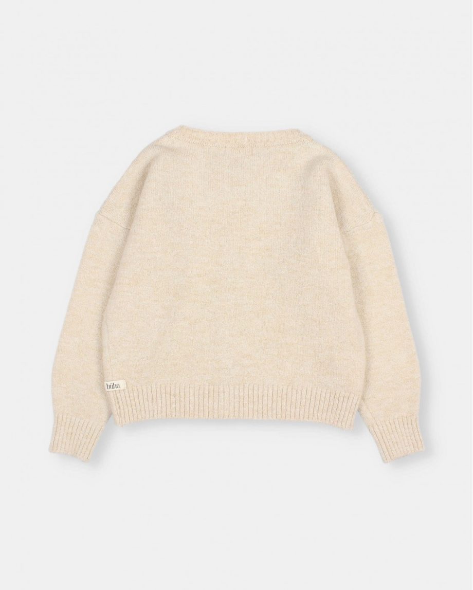 BÚHO | Lurex Cardigan Natural