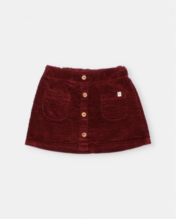 BÚHO | Corduroy skirt Burgundy