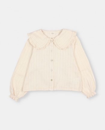 BÚHO | Lurex blouse Ivory