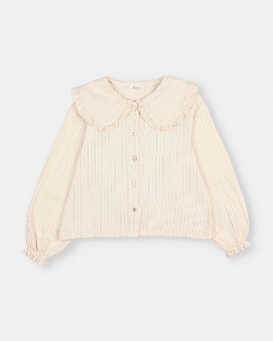 BÚHO | Lurex blouse Ivory