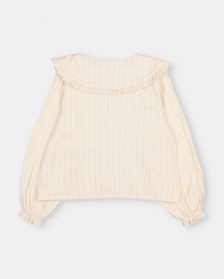 BÚHO | Lurex blouse Ivory
