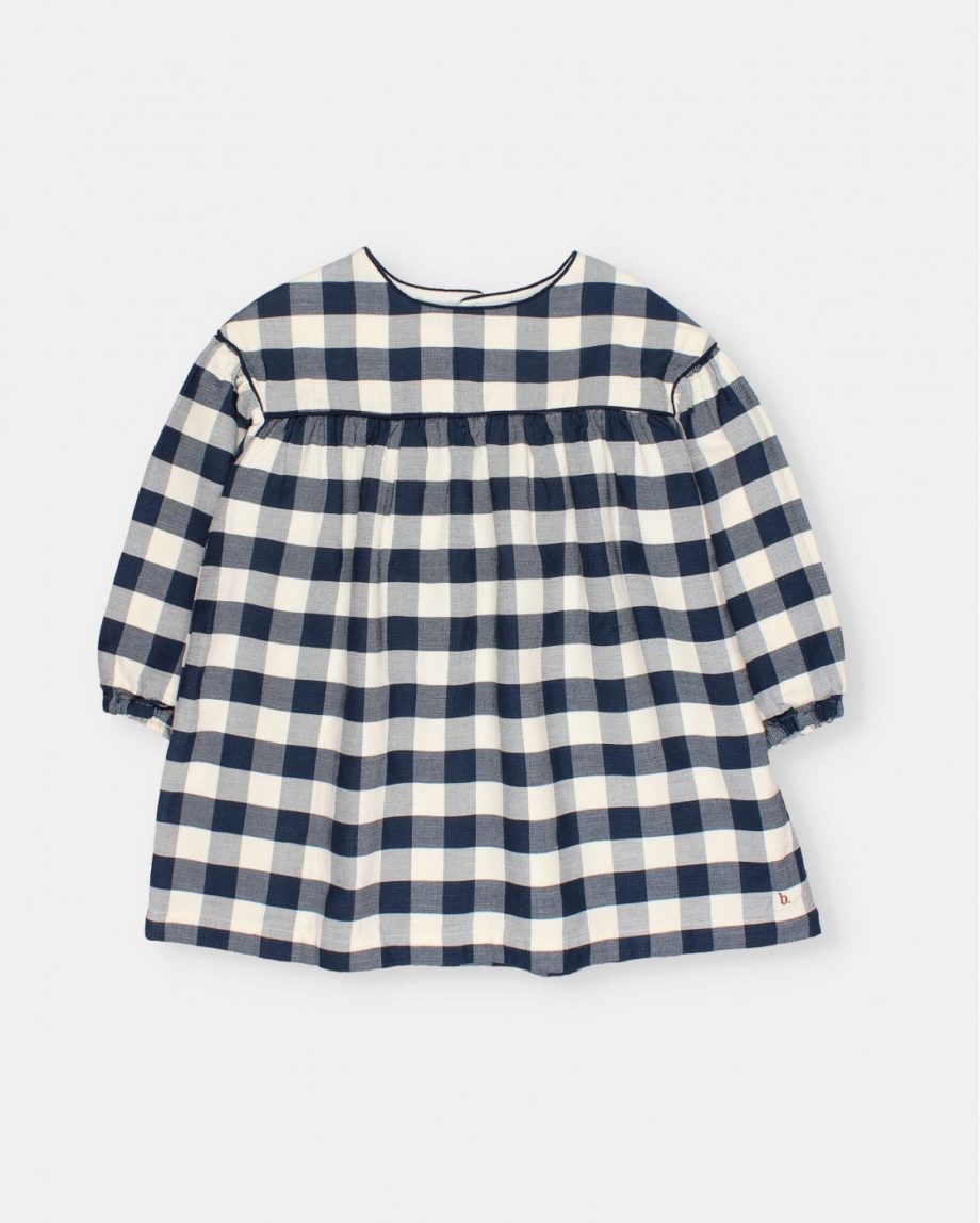 BÚHO | Gingham dress Navy
