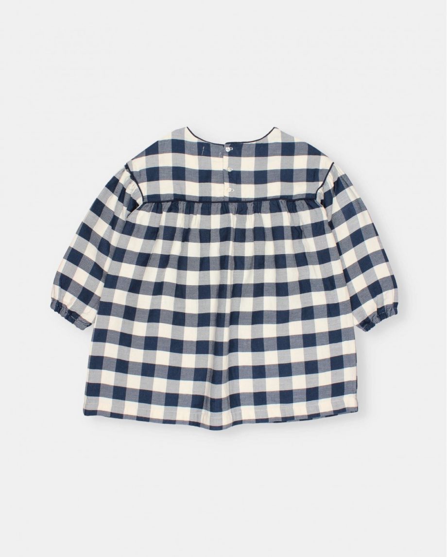 BÚHO | Gingham dress Navy