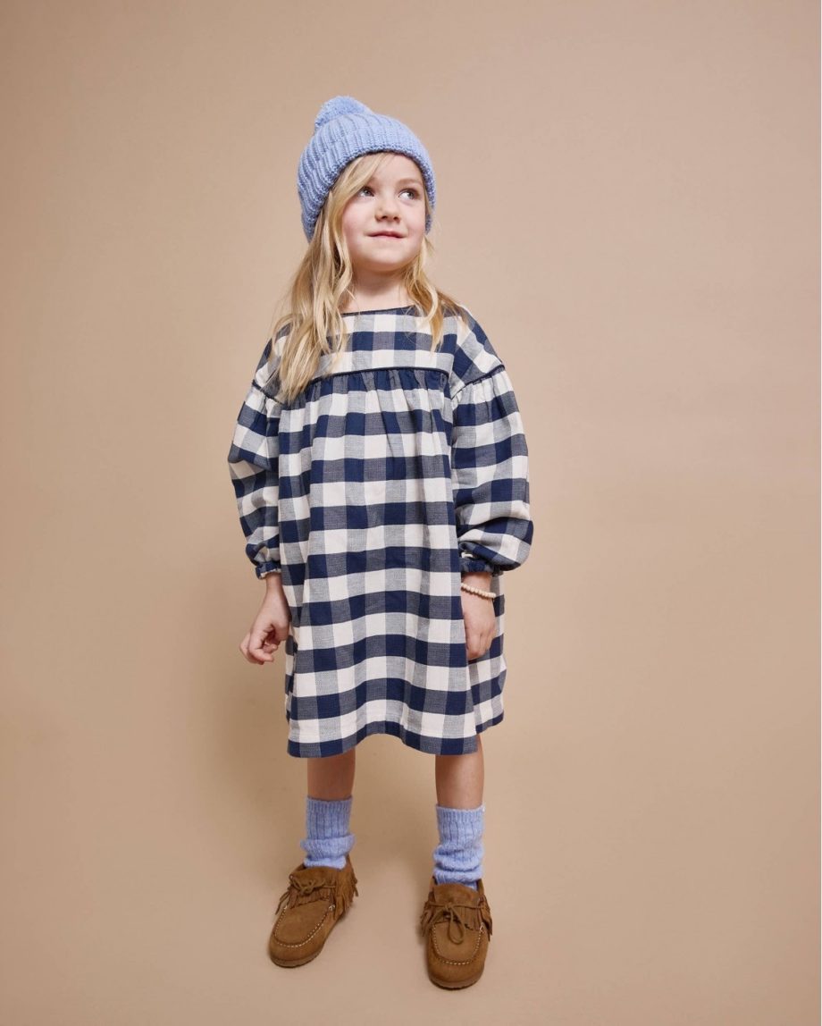 BÚHO | Gingham dress Navy