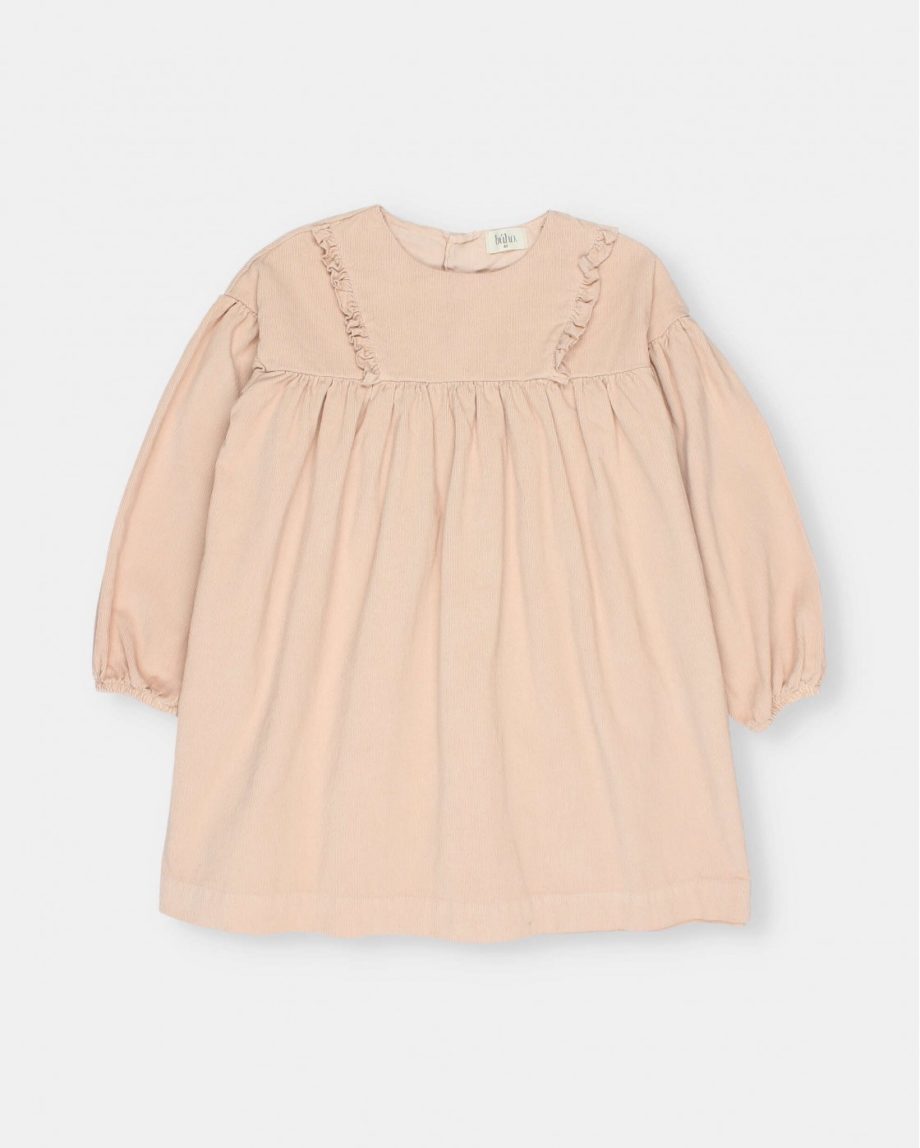 BÚHO | Soft velour dress Rose