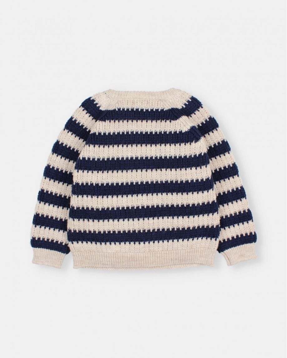 BÚHO | Stripes jumper Navy